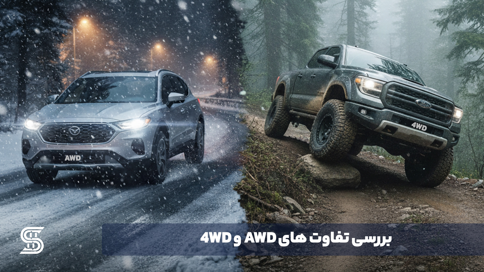 بررسی تفاوت های AWD و 4WD